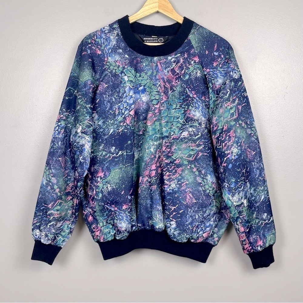 Sunderland of Scotland Original Weatherbeater galaxy rain proof pullover, medium